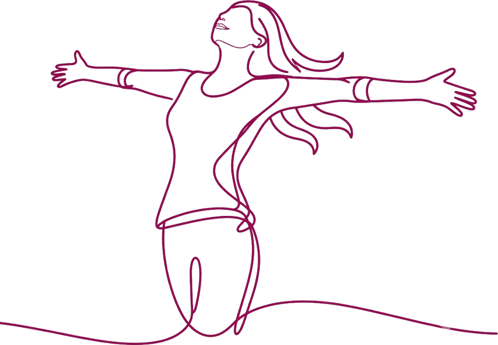 Ilustración de mujer, línea Andalan