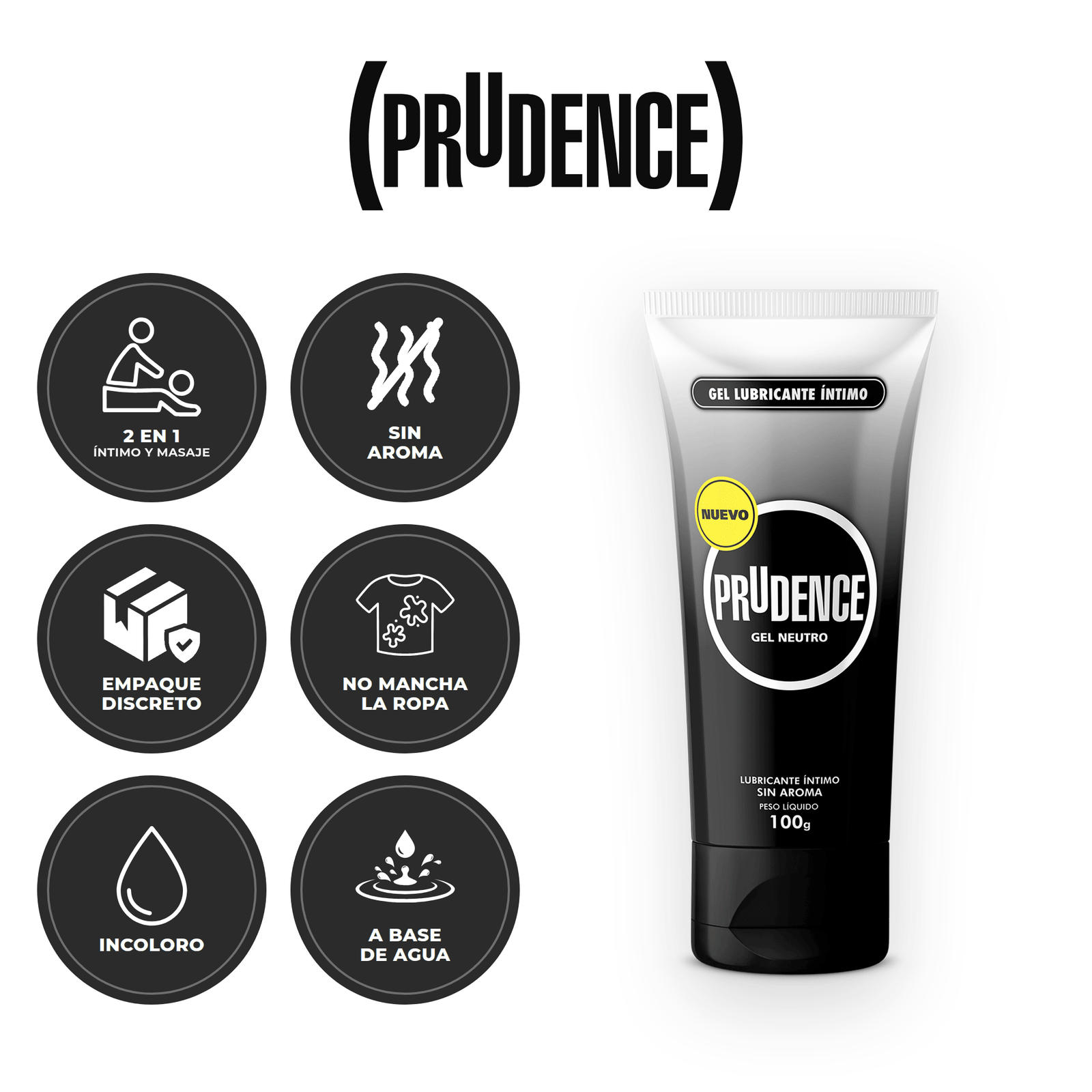 Prudence Gel Neutro 100g — beneficios del producto