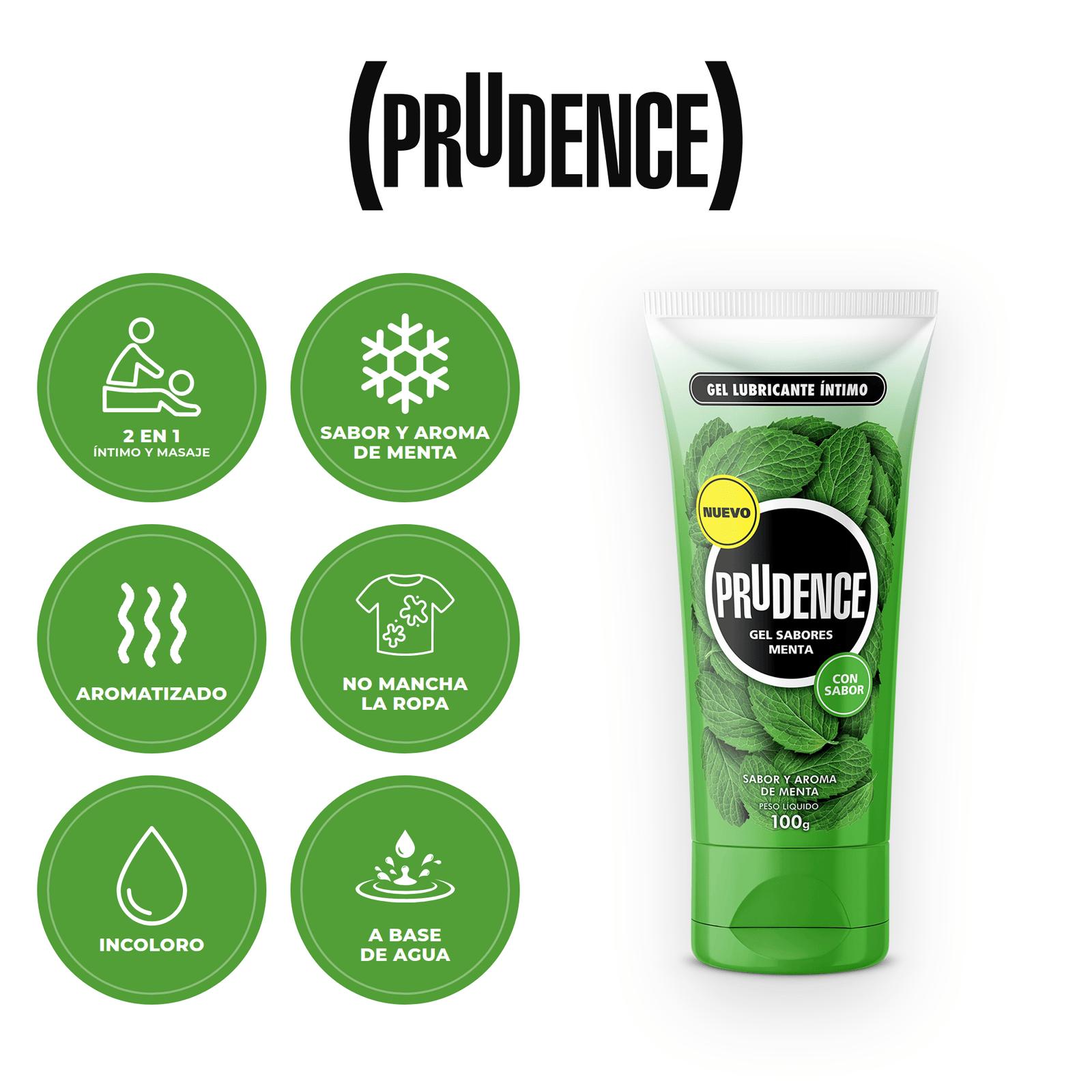 Prudence Gel Menta 100g — beneficios del producto