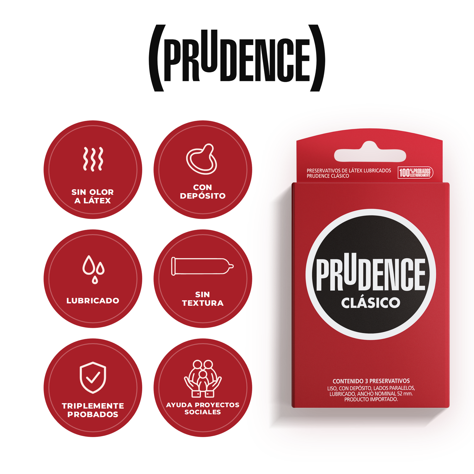 Prudence Clásico x3 — beneficios del producto