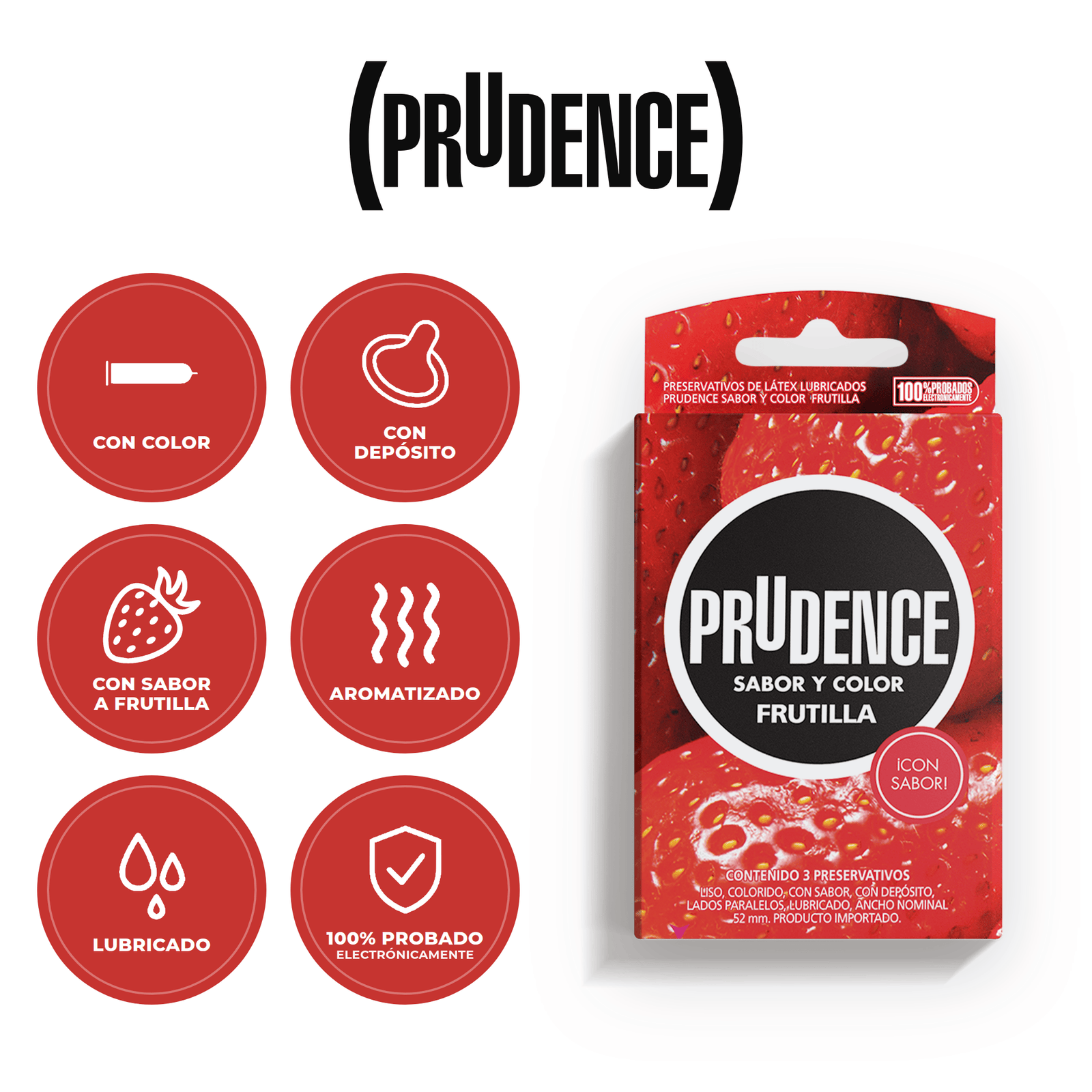 Prudence Frutilla x3 — beneficios del producto