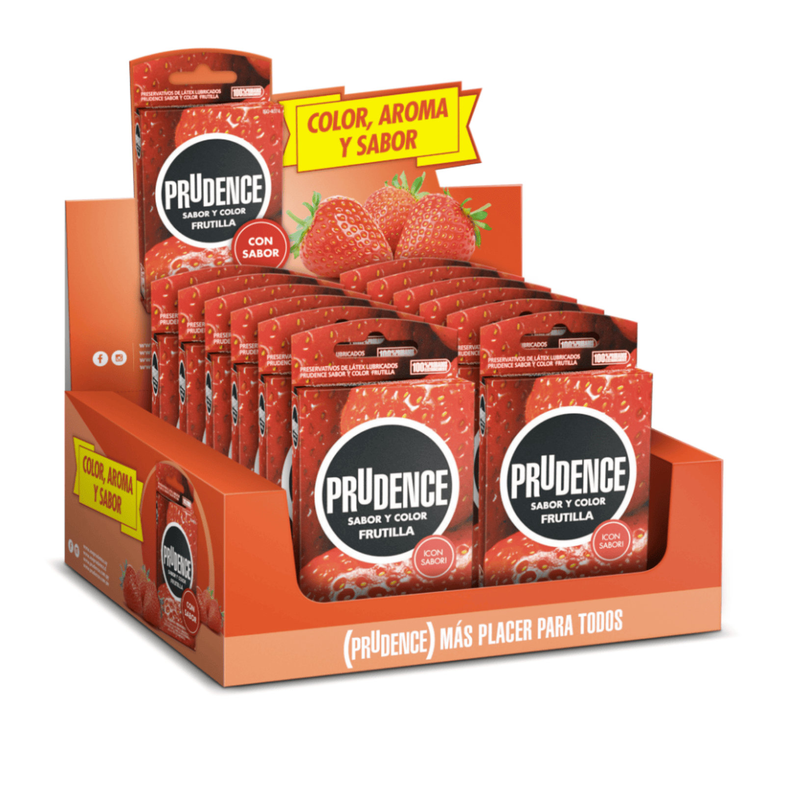 Prudence Frutilla x3 — caja display