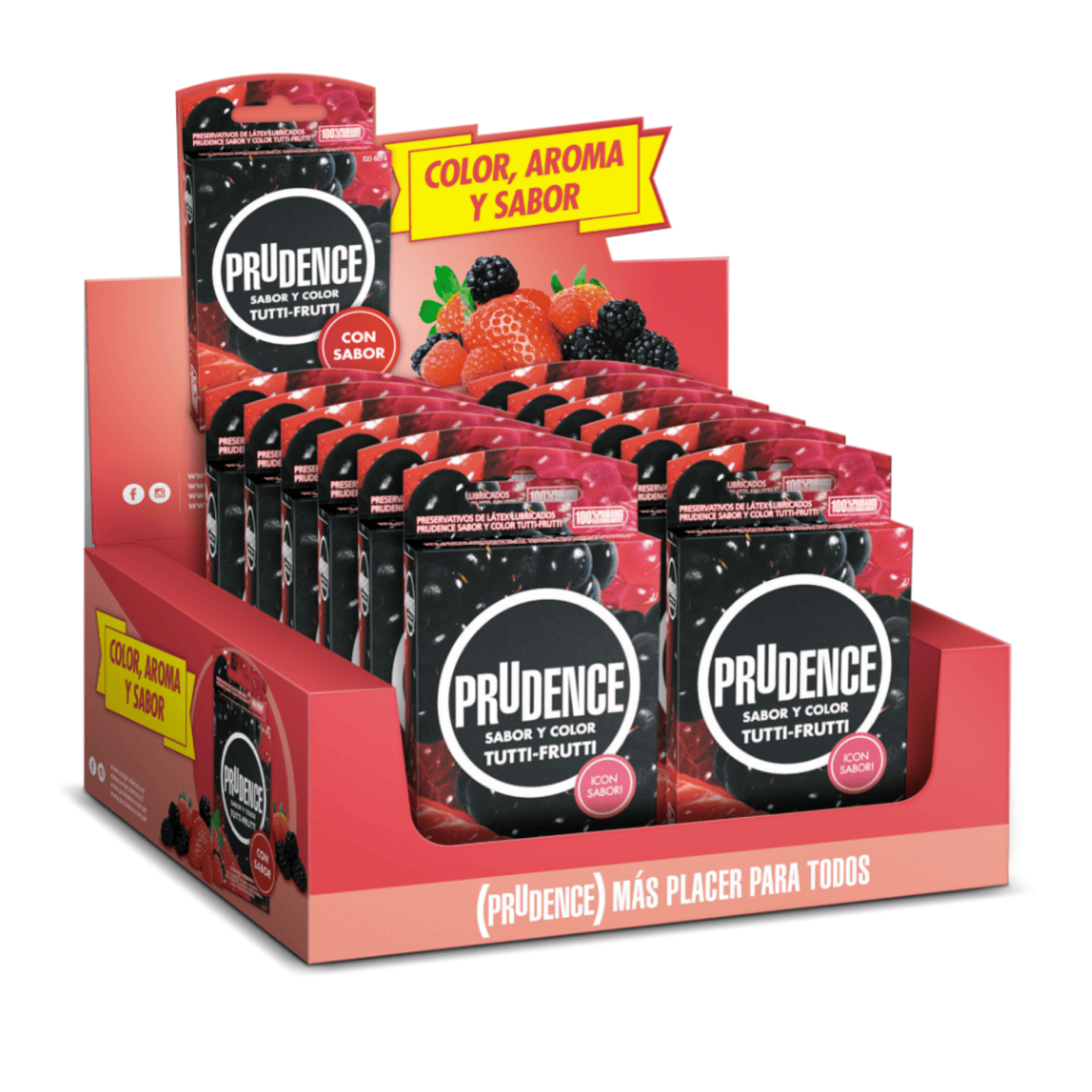 Prudence Tutti-Frutti x3 — caja display