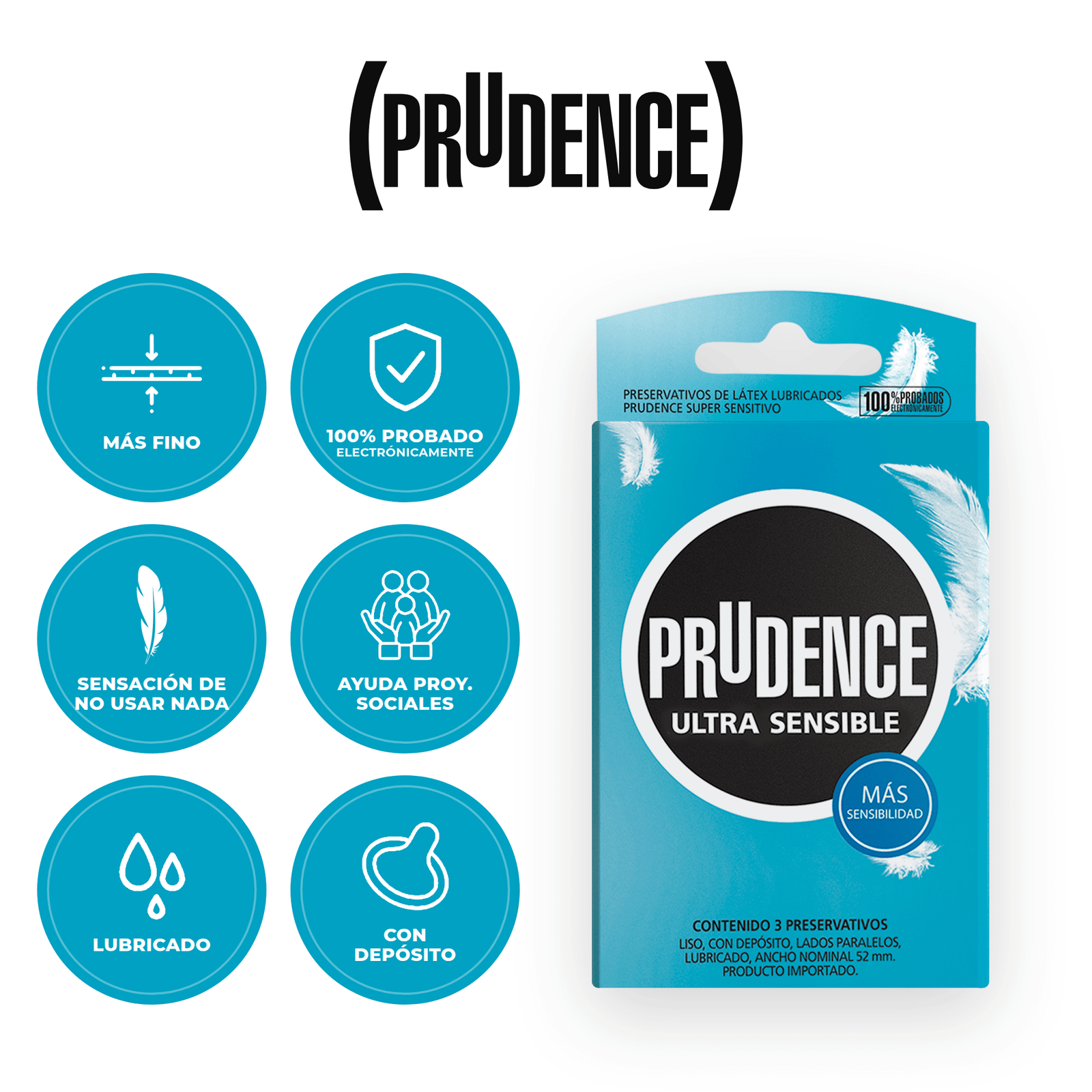Prudence Ultra Sensible x3 — beneficios del producto
