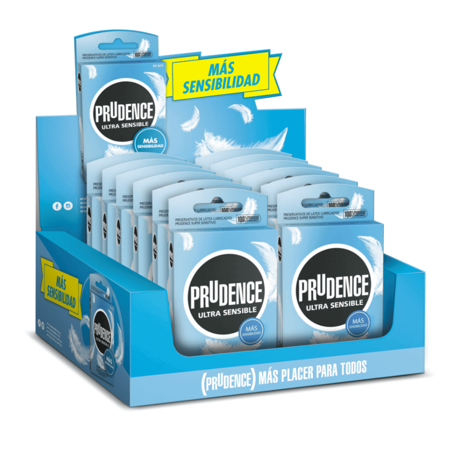 Prudence Ultra Sensible x3 — caja display